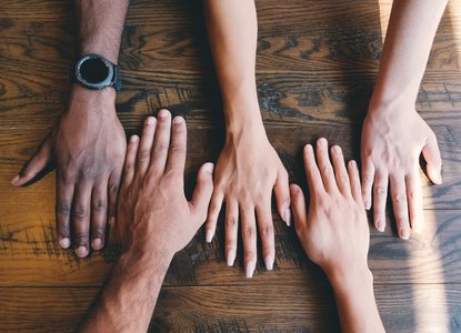 Diverse hands