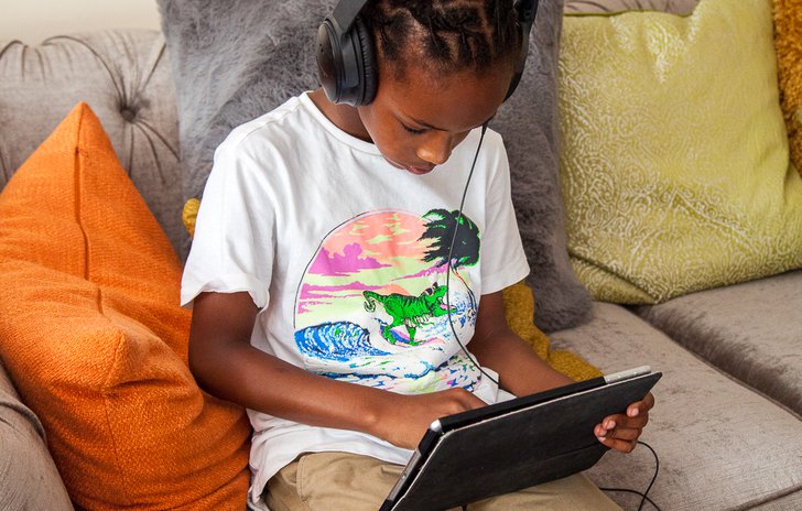 Boy with an ipad