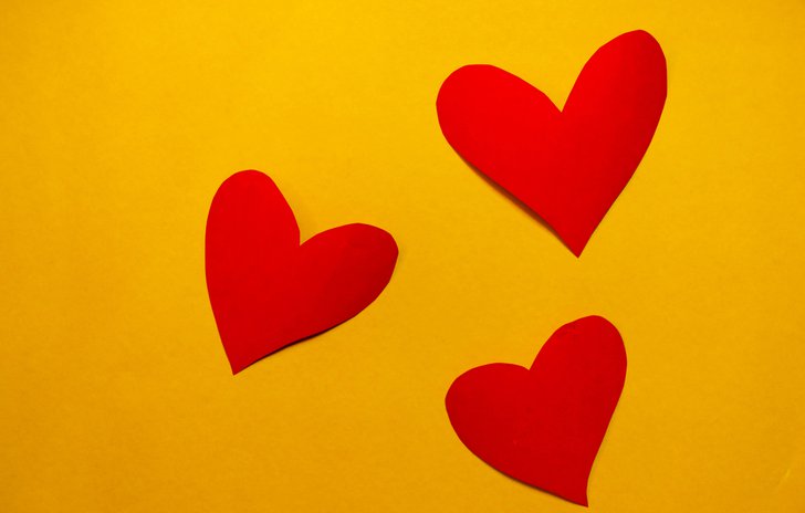 red hearts