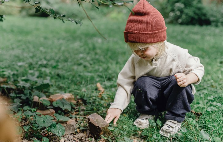 Toddler outside