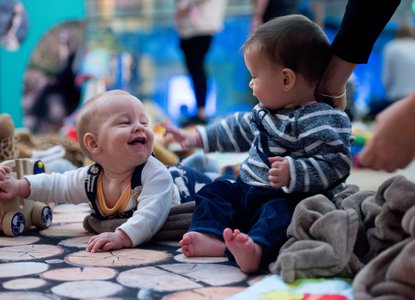 Looking at human faces is one of the most important ways babies learn to communicate.